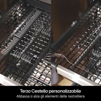 Terzo cestello personalizzabile lavastoviglie DF375HWS
